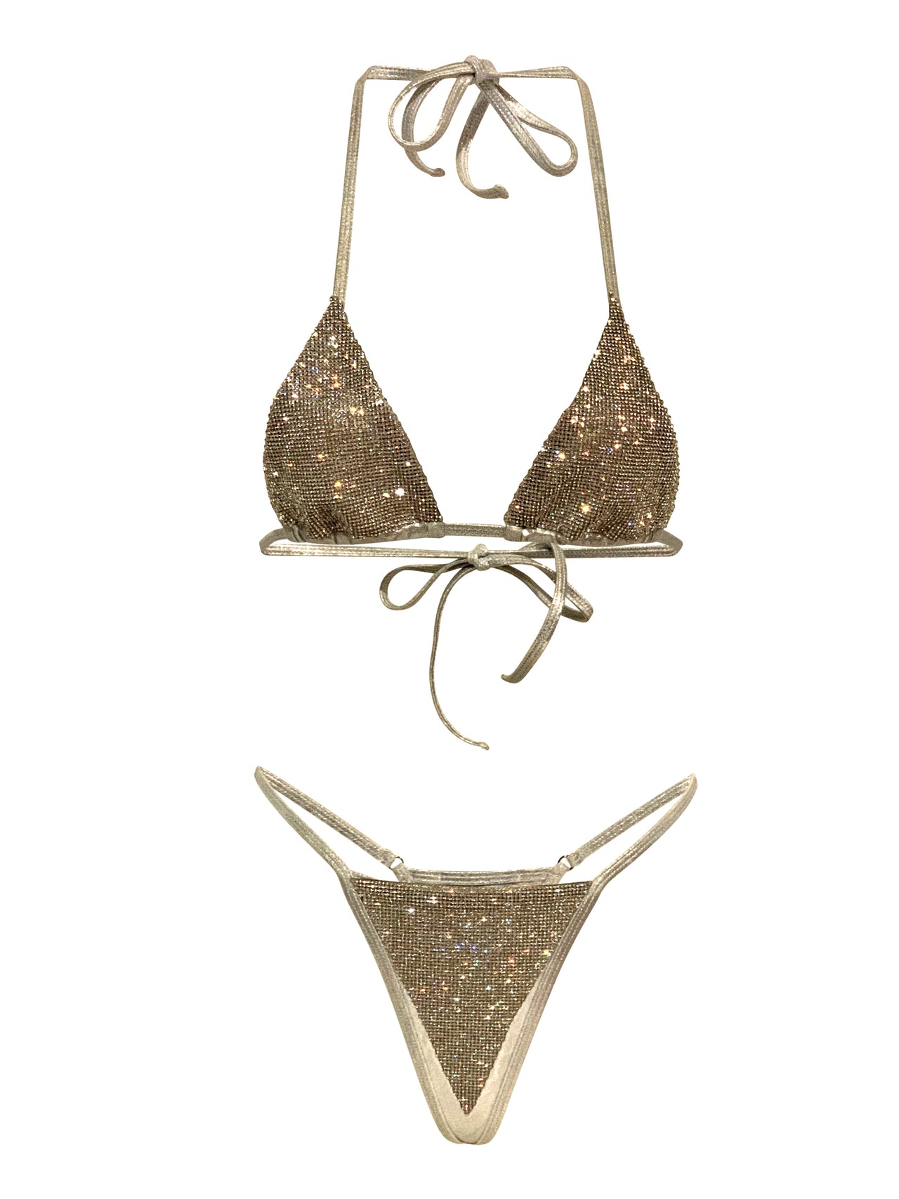 Crystal Gold Bikini Set