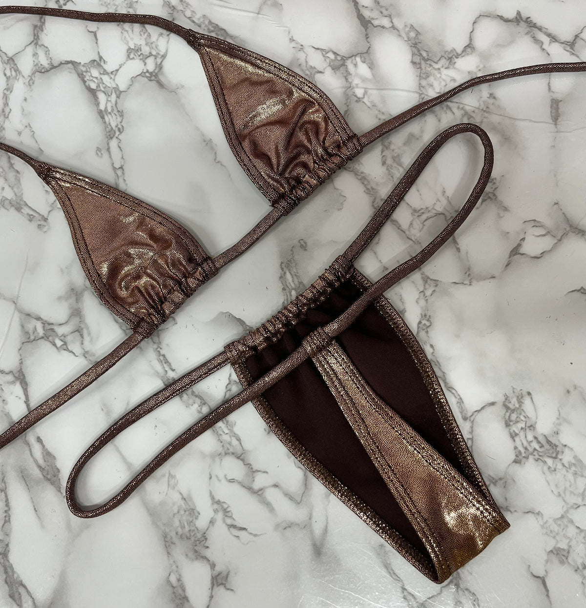 Bronze Slider Thong set