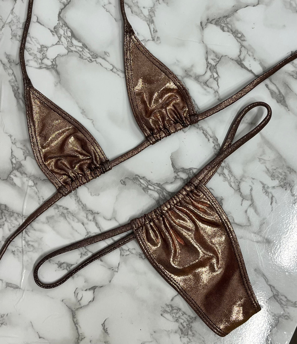 Bronze Slider Thong set
