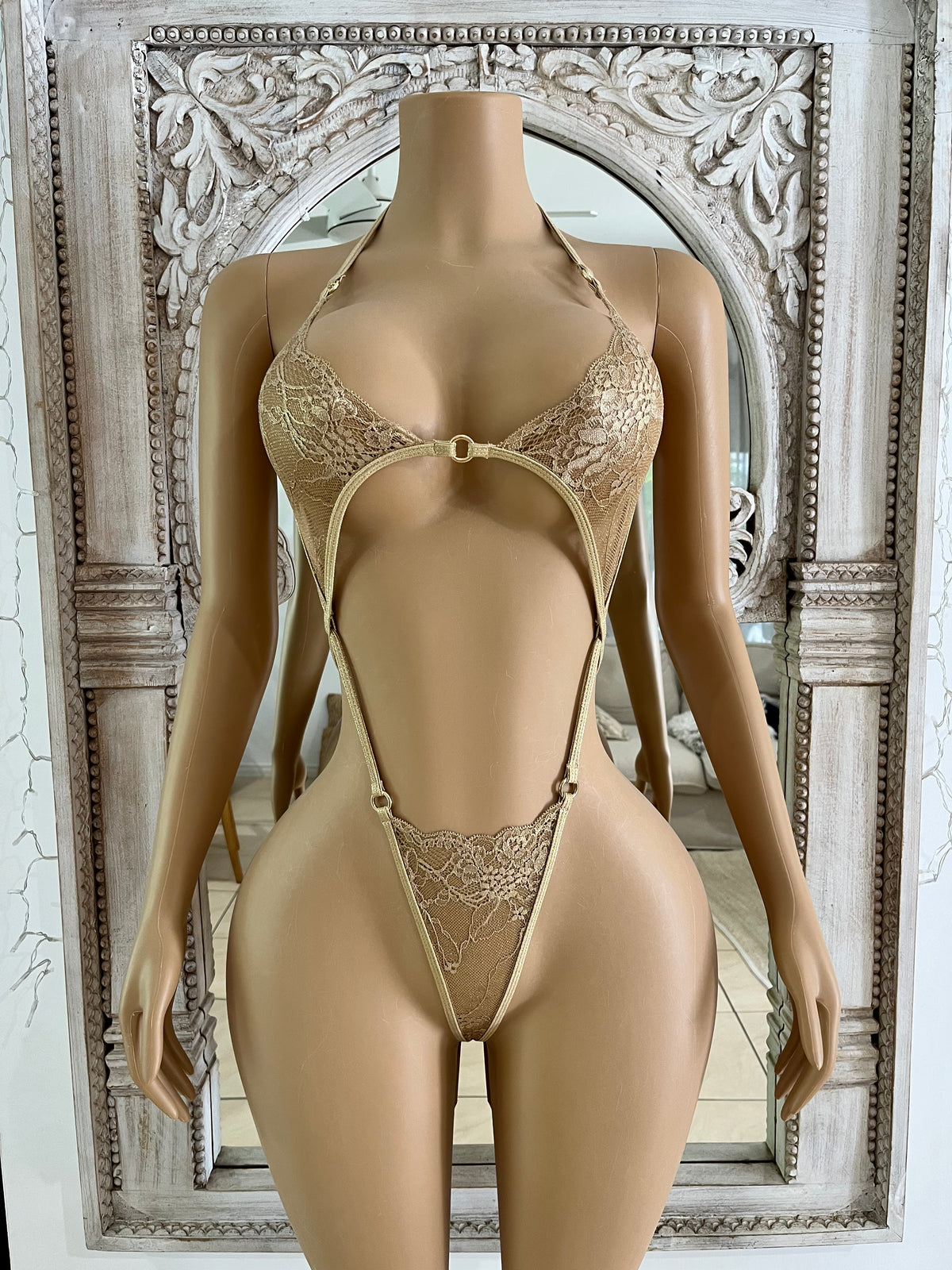 Gold Lace One Piece