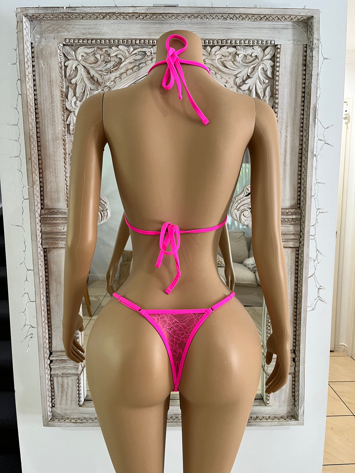 Pink Lace crystal Jewel Set