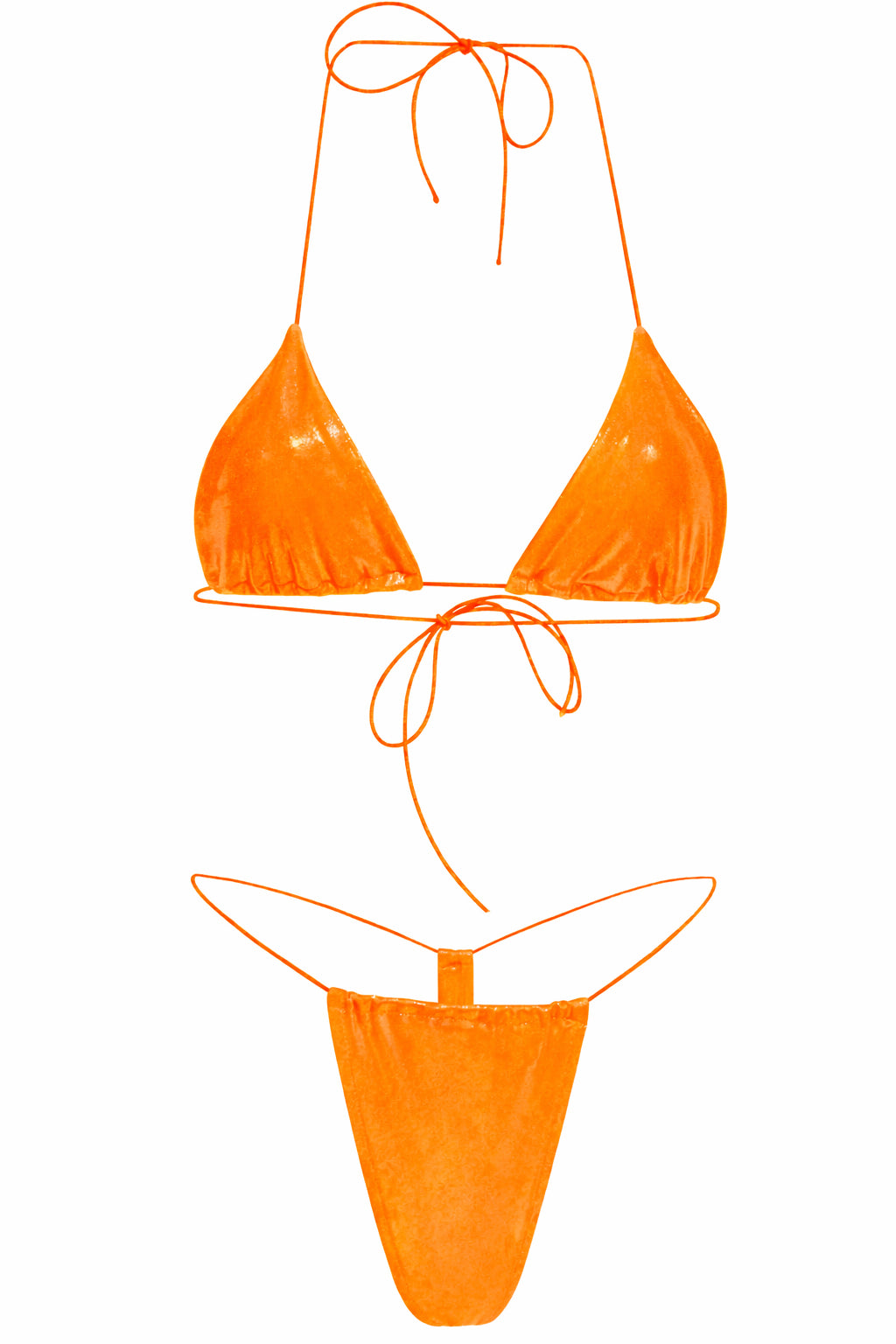 Orange Shine Malibu Bikini Set