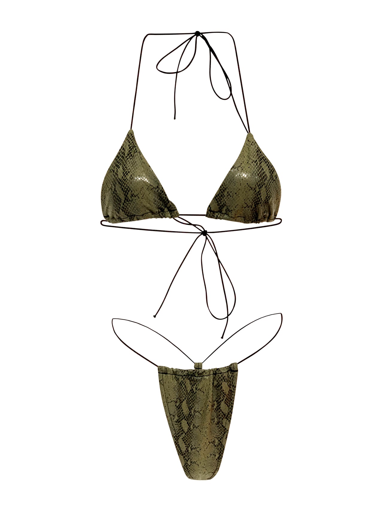 Olive Venom Malibu Bikini Set