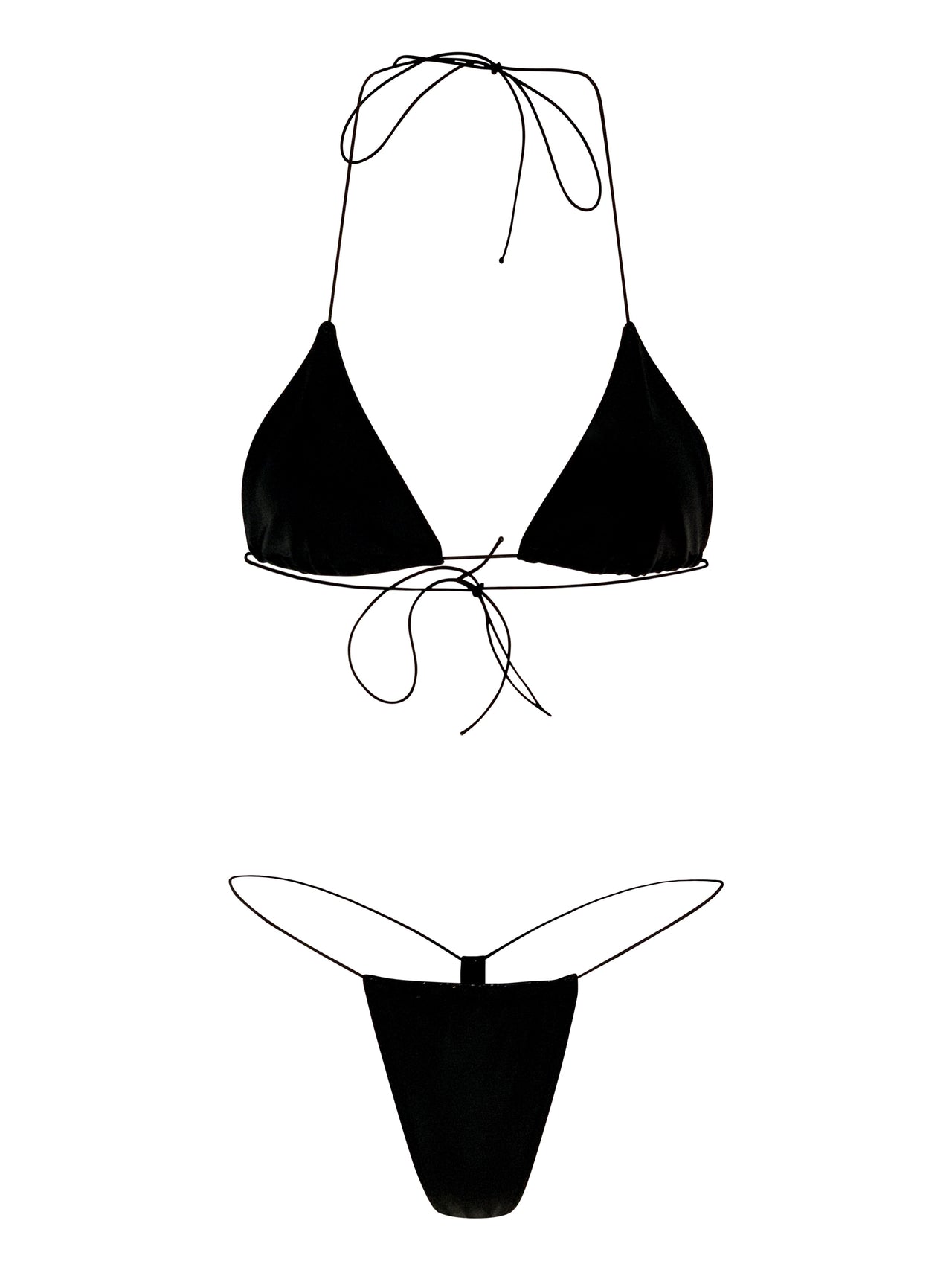 Black Shine Malibu Bikini Set