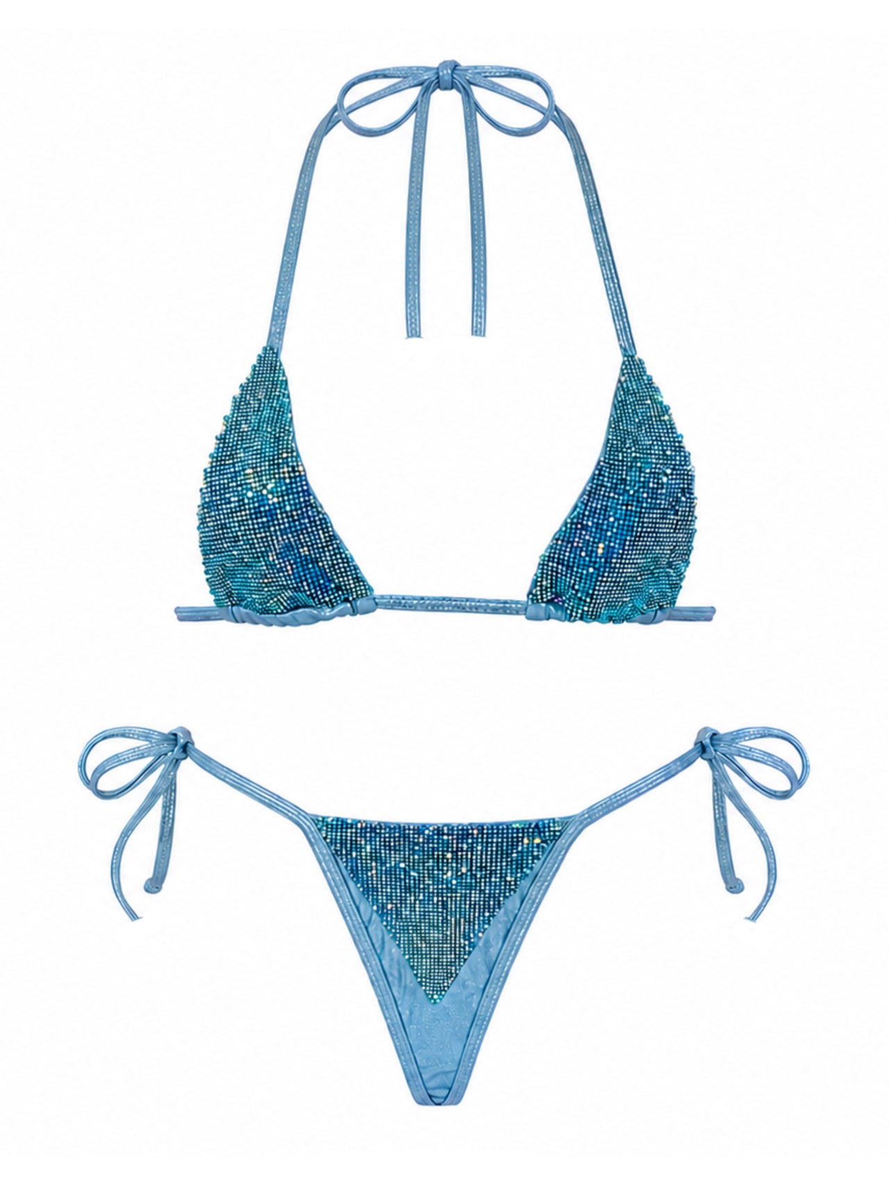 Crystal Blue Bikini Set