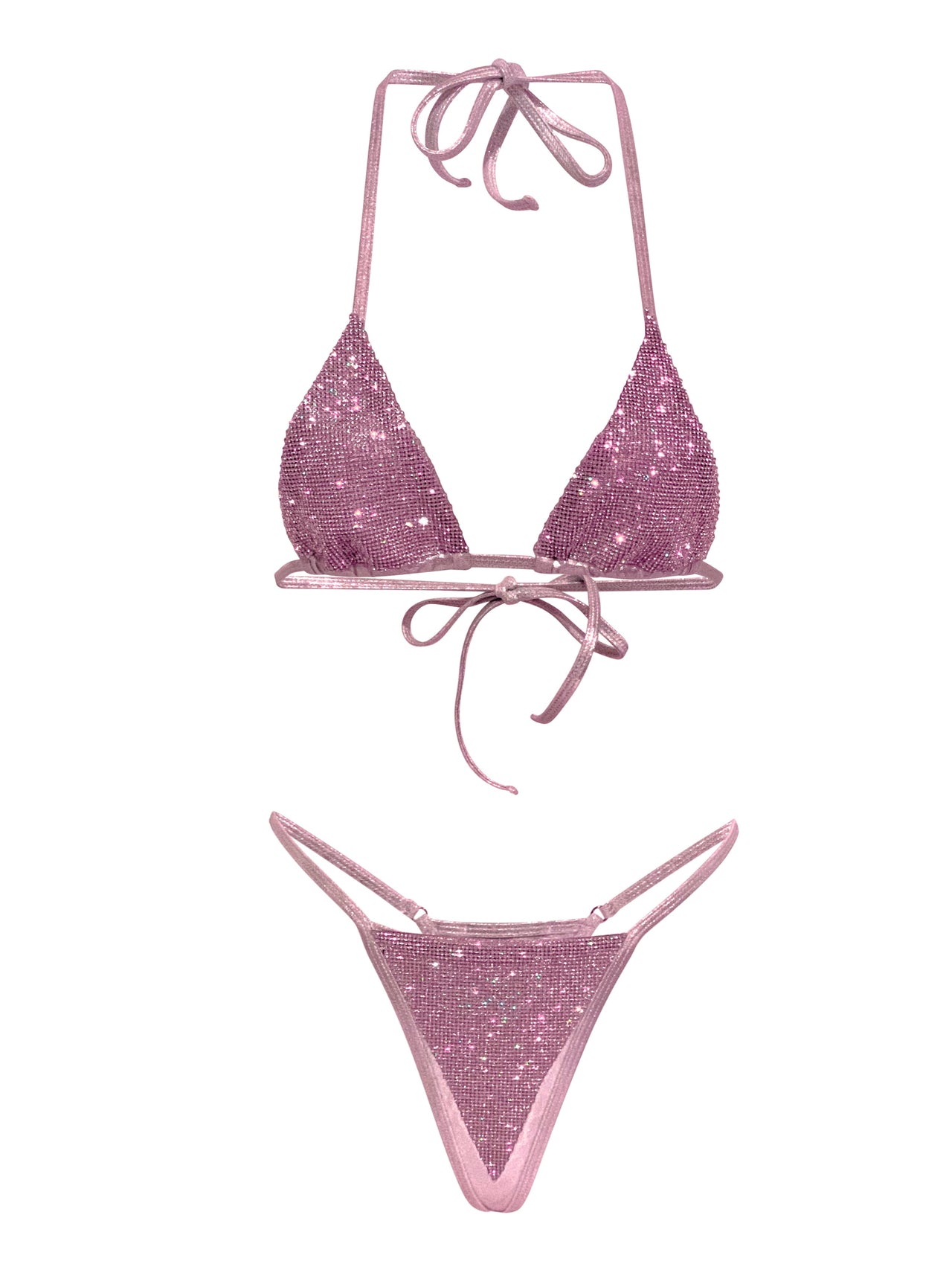 Crystal Pink Bikini Set