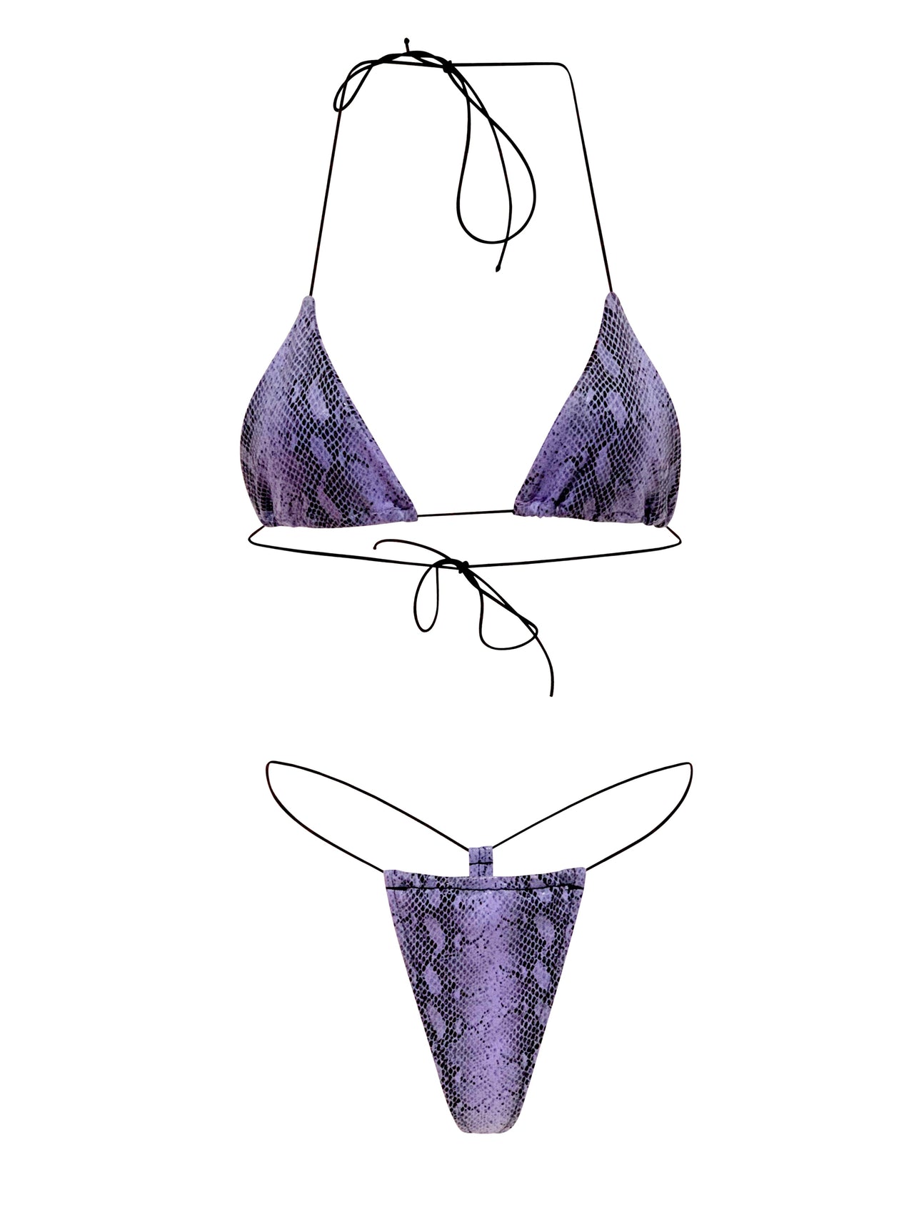 Lilac Venom Malibu Bikini Set