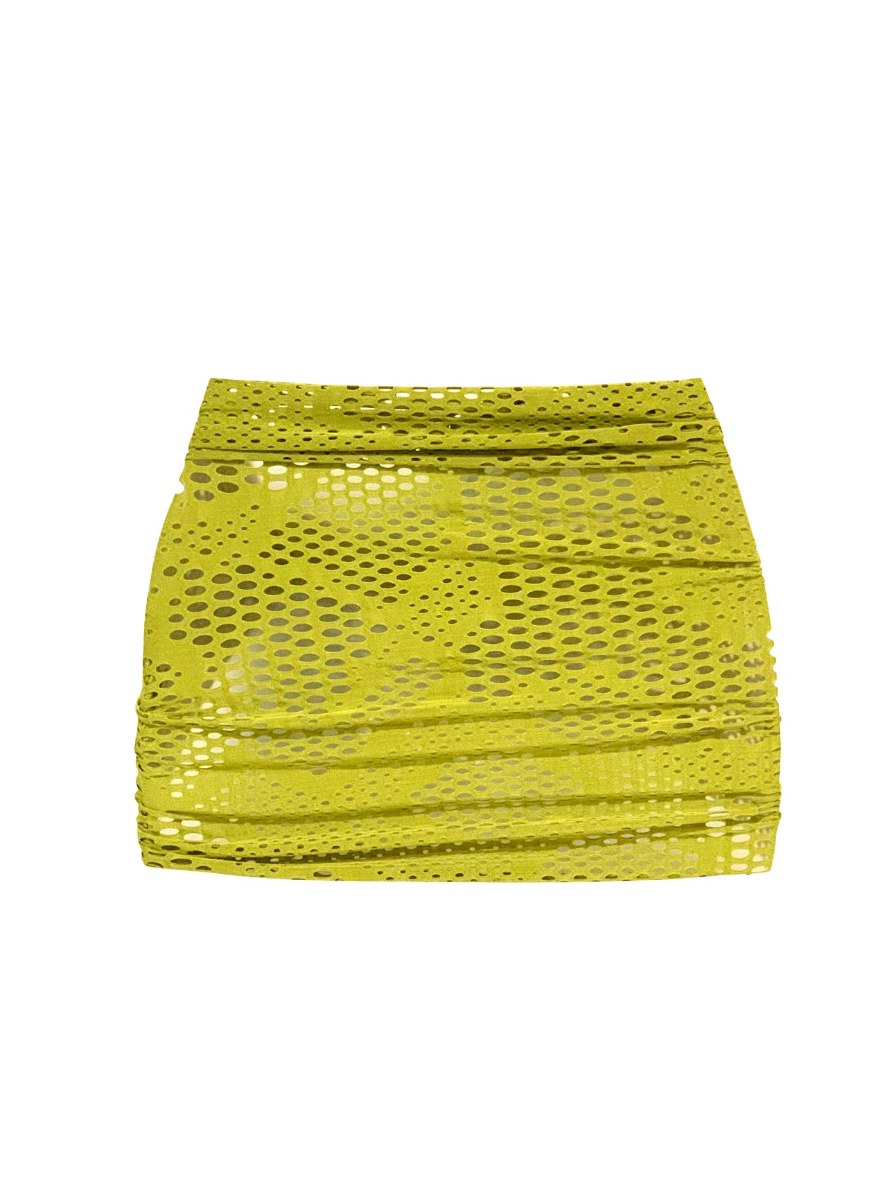 Crochet Wrap Skirt Green