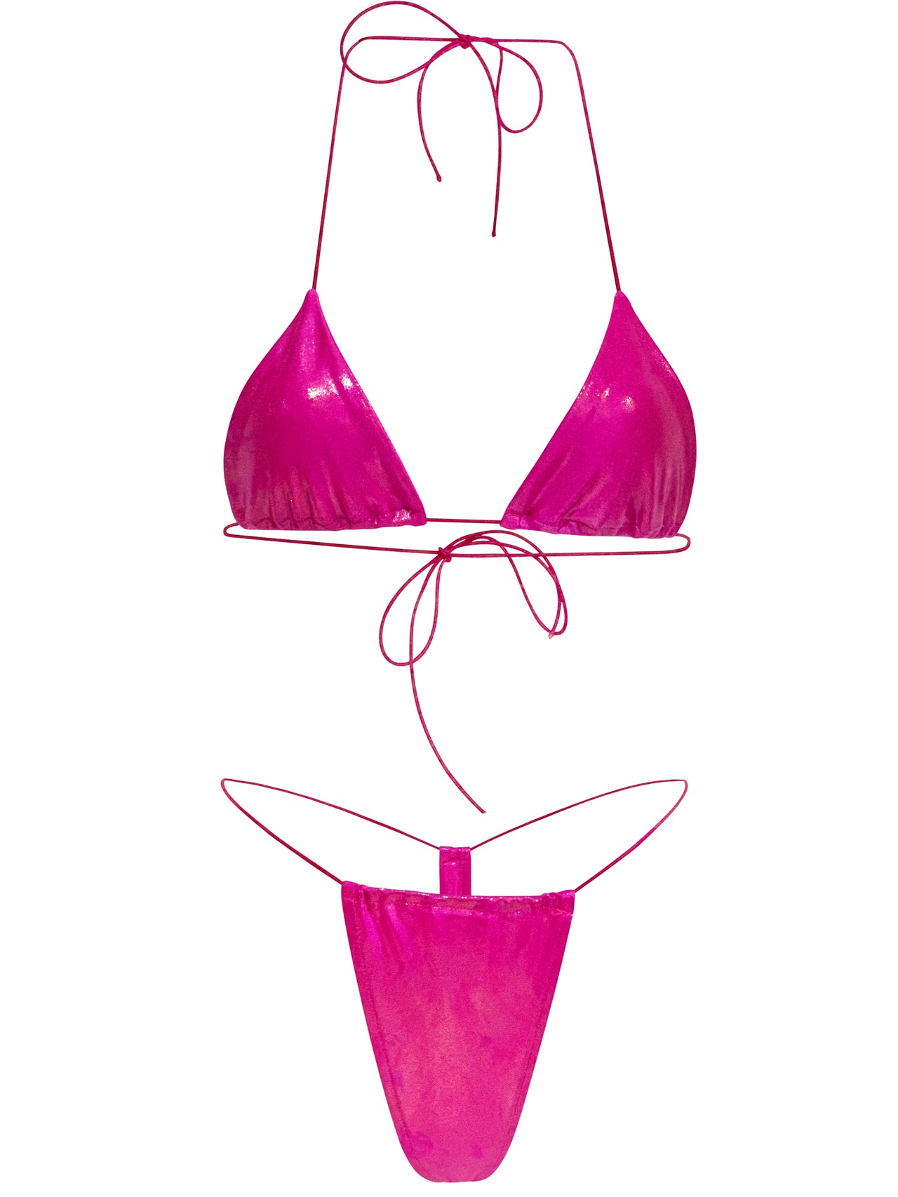 Magenta Shine Malibu Bikini Set