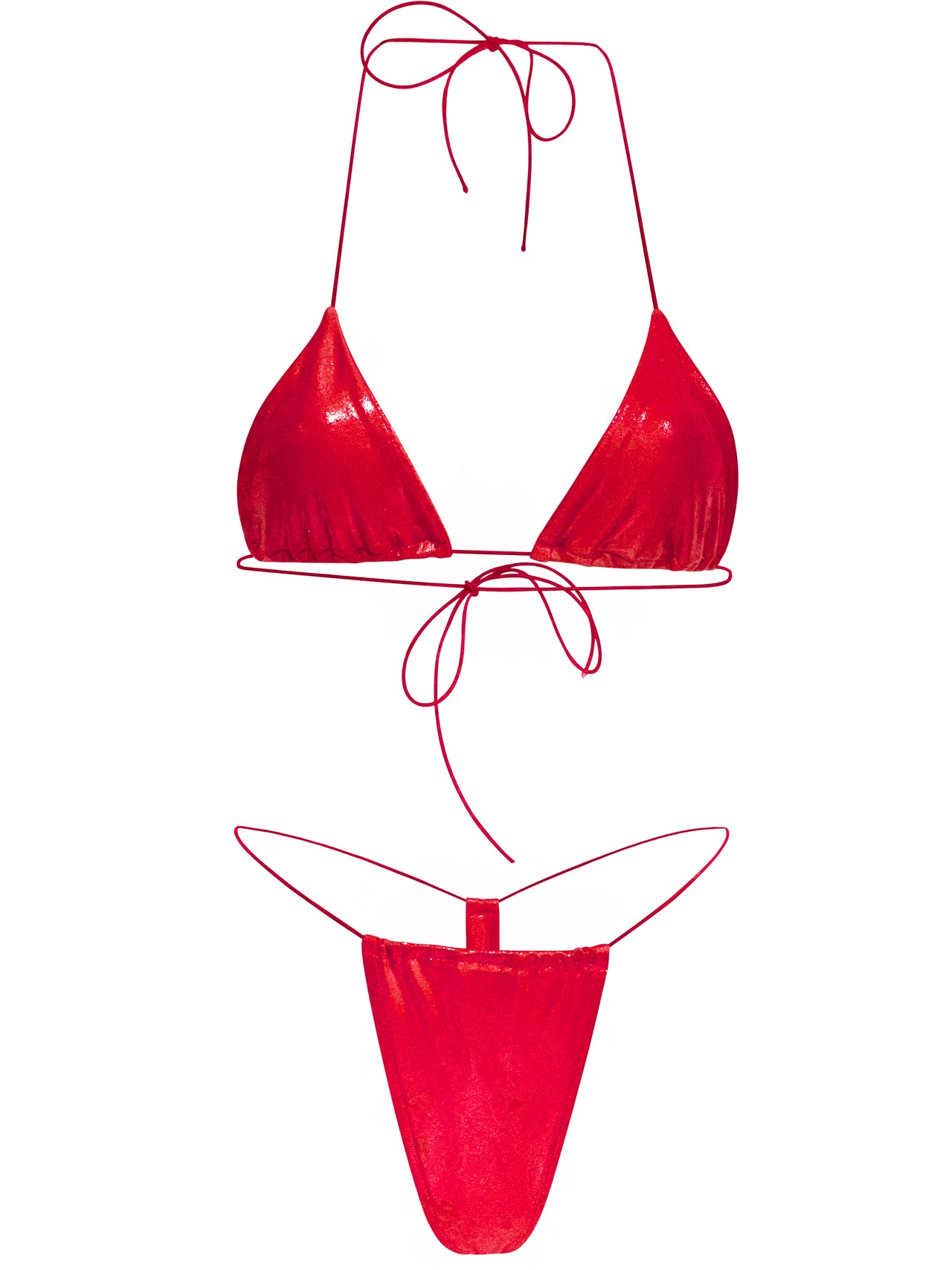 Red Shine Malibu Bikini Set