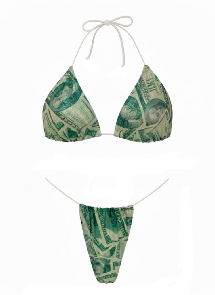 Green Money Malibu Bikini Set