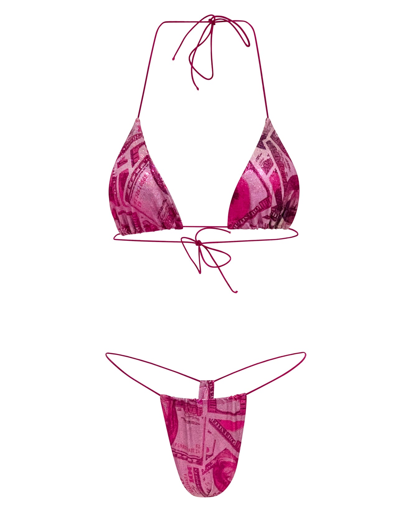Pink Money Malibu Bikini Set