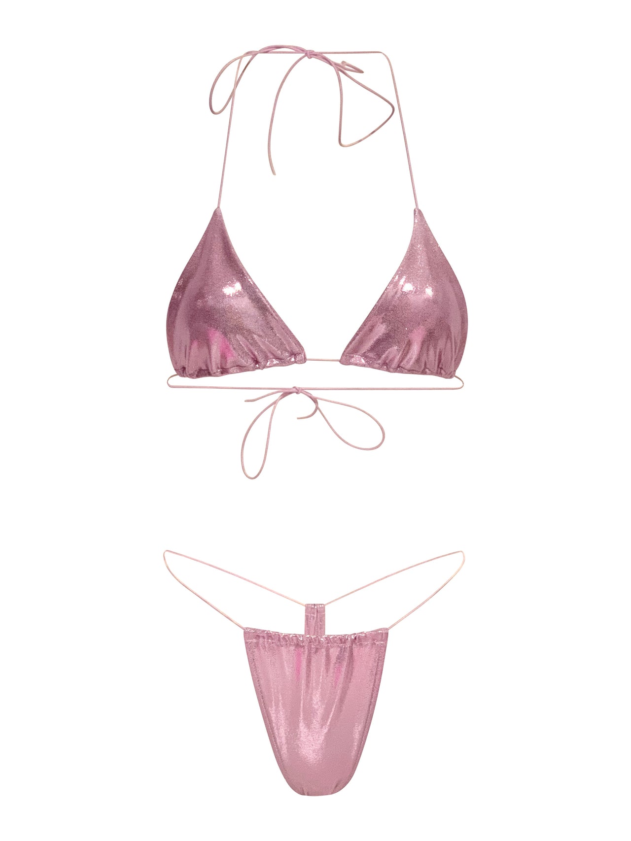 Pink Shine Malibu Bikini Set